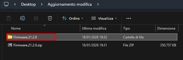 Cartella Firmware 22.1.0 estratta