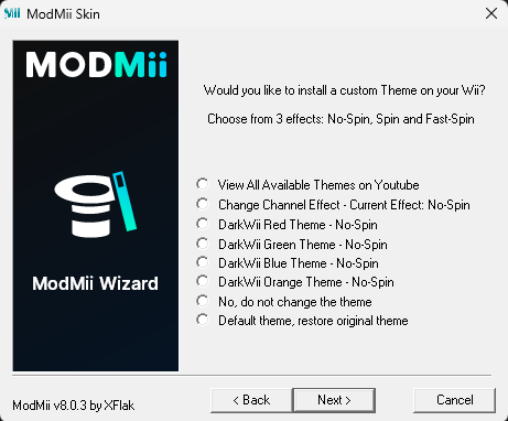 ModMii - Scegli tema