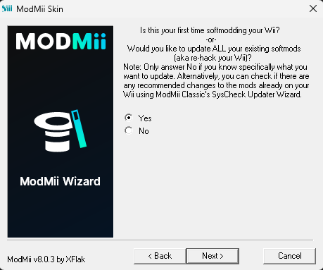 ModMii - Prima modifica Wii