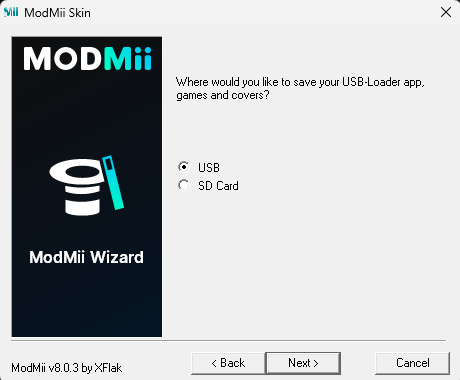 ModMii - Dove salvare USB Loader