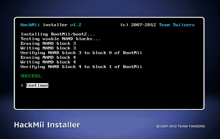 BootMii - Opzione boot2