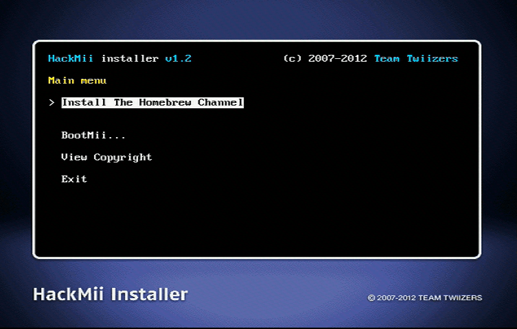 HackMii Installer - Install Homebrew Channel