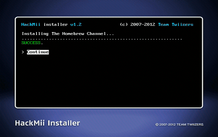 Homebrew Channel installato
