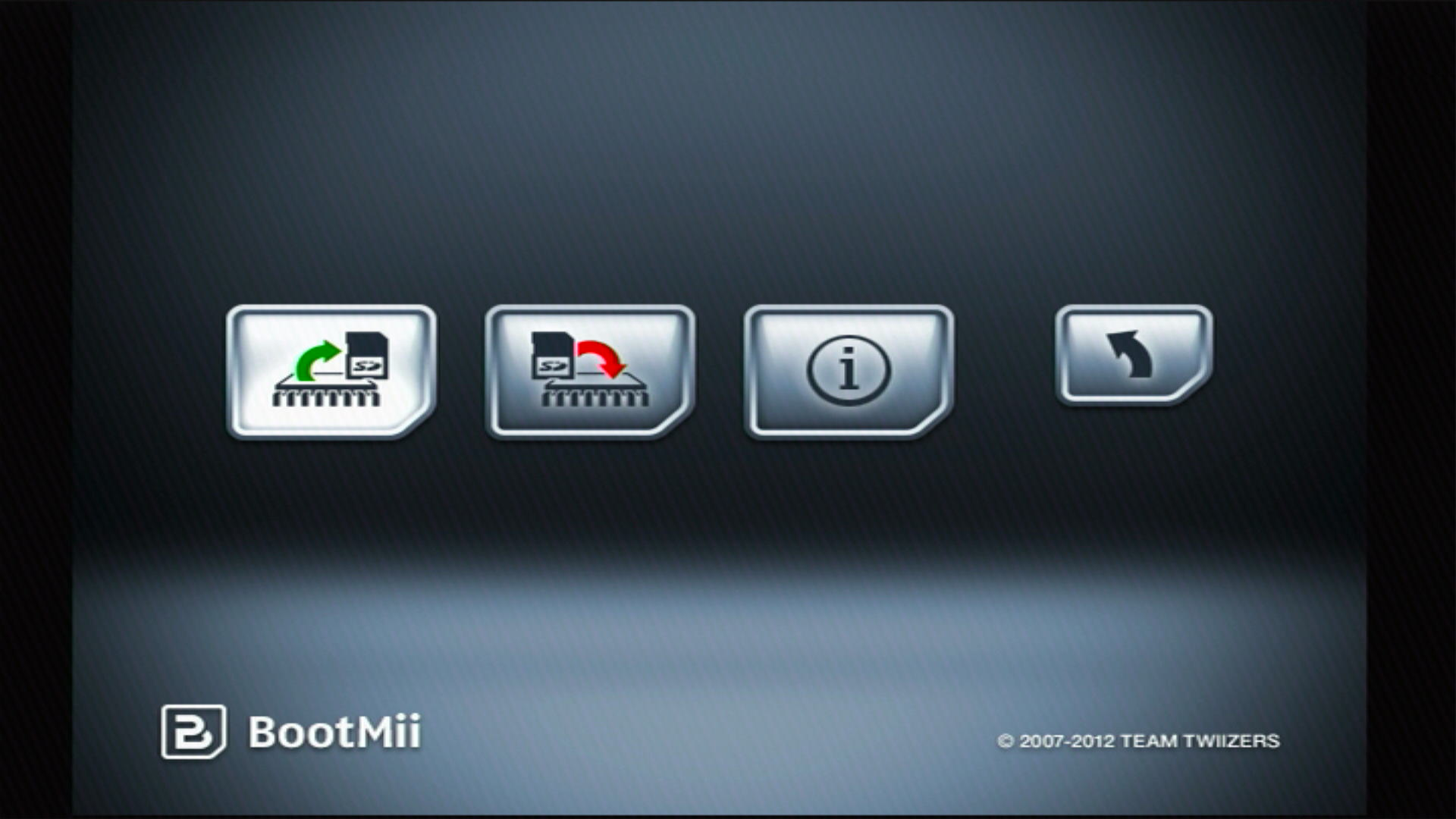 BootMii - Primo pulsante backup