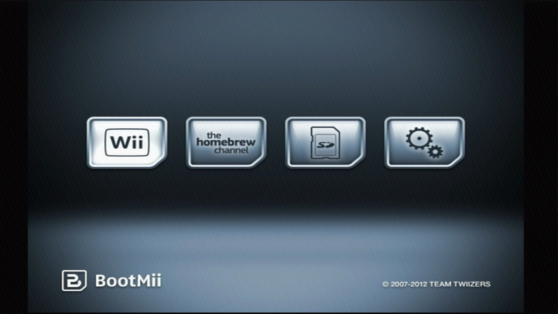 BootMii - Schermata principale