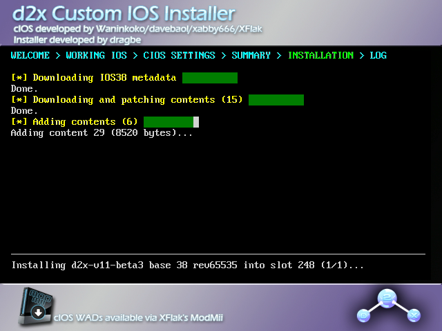 d2x - Download in corso