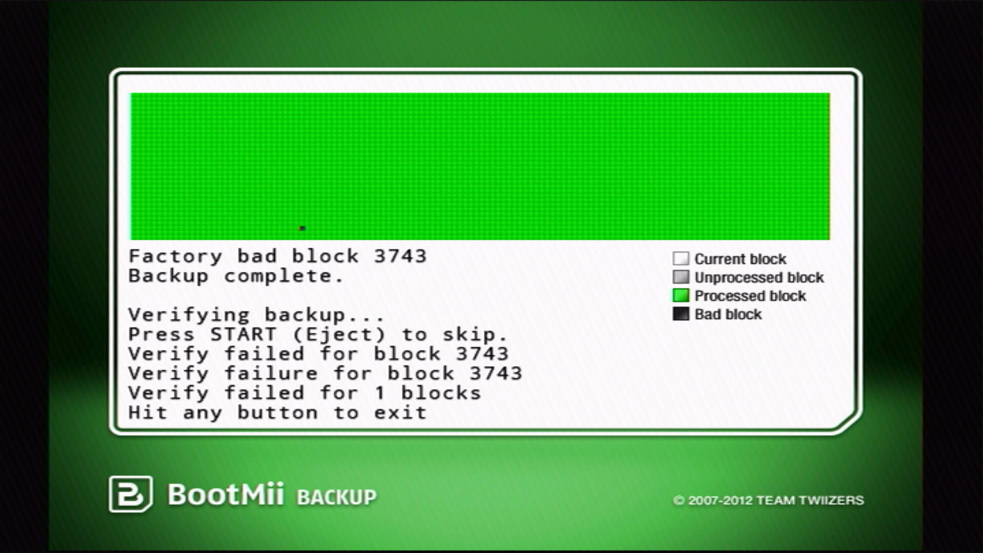 Backup NAND completato e verificato